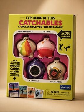 Exploding Kittens Catchables Collectible Toy Tossing Game
